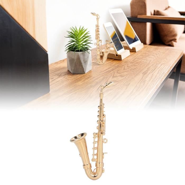 Modèle de saxophone miniature Mini modèle de Saxophone en laiton haute ...