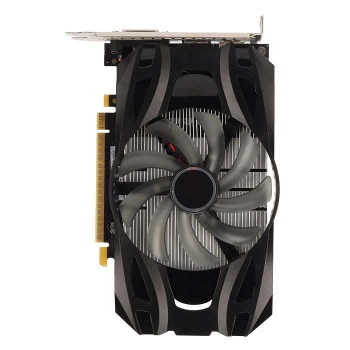 Carte Graphique GTX 1050 Ti 4 Go DDR5 - Double Ventilateur, Ports DVI/HDMI/VGA | Pour PC De Bureau