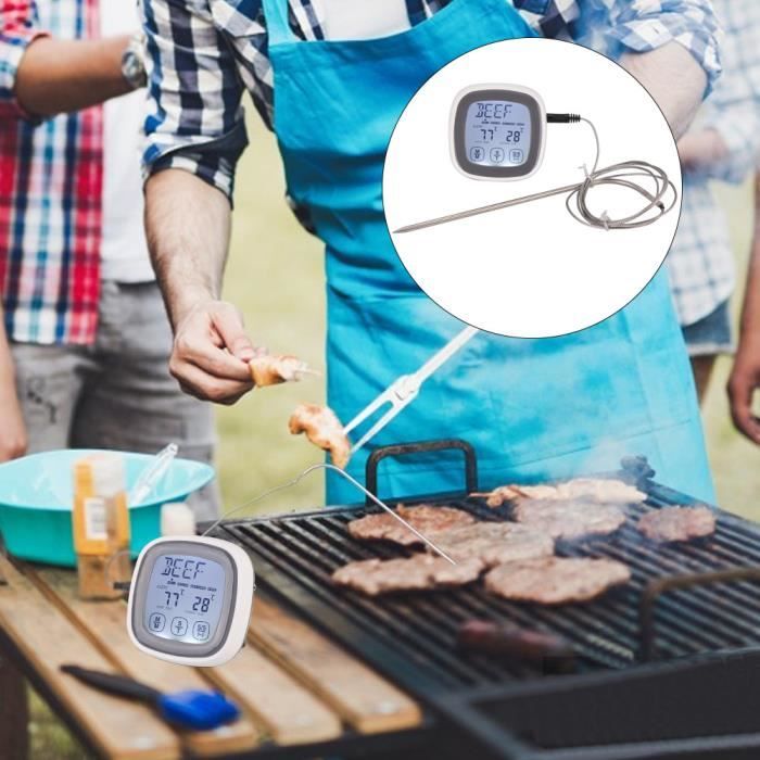 Thermomètre Cuisine Pour Sucre Et Sirop – Verre Et Acier, Clip Inclus, 20,5 Cm, Pour Confiserie Et Pâtisserie