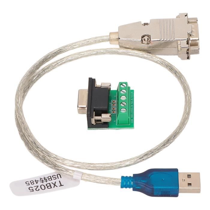 LINDY Convertisseur USB Vers 2 Ports RS232 - Chipset FTDI - Câble 0.6m - Windows Mac Linux