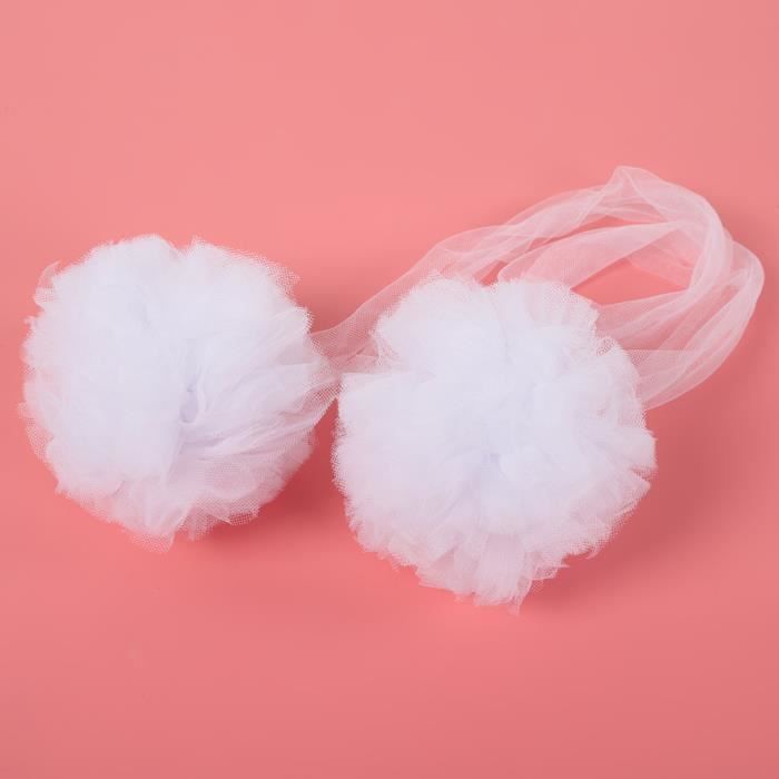 Akozon Boule De Fleur,Boule Pendentif Mur Décor Ciels Lit Bébé Maison Moustiquaire pour lit de bébé Suspendu Fleur Boule Berceau Accessoires Jeu pour Enfants Mur Pendentif décor (Blanc