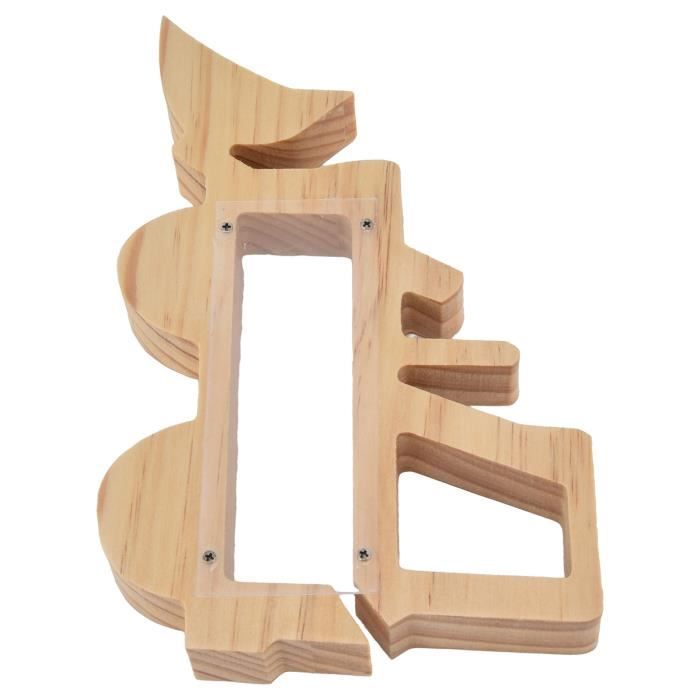 Tirelire Cadre Photo En Bois Transparent - Tirelire Enfant Personnalisable 22x22 Cm