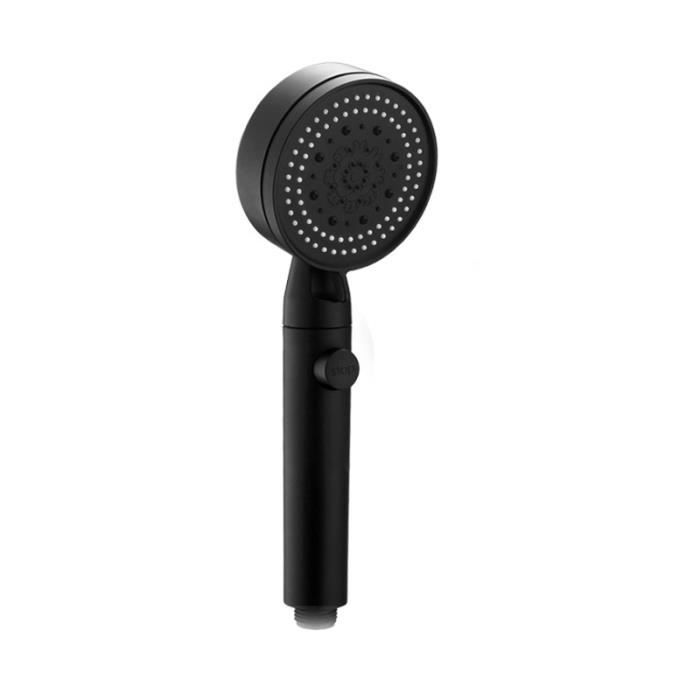 Pommeau De Douche Haute Pression 6 Jets - Économie D'eau, Anti-calcaire Avec Bouton Stop/start (Foneso)