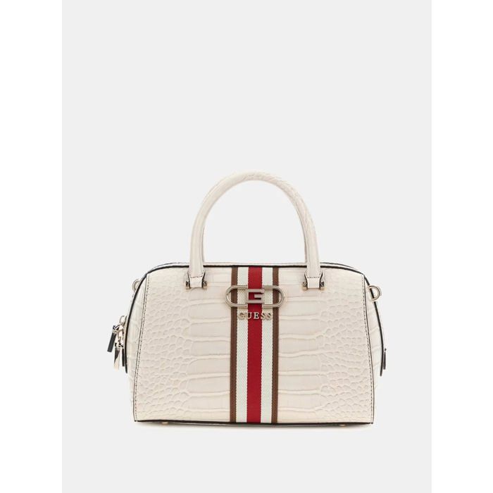 GUESS Nelka Box Satchel - Borsa A Tracolla Donna | Nero | 25x17x9 Cm | In Pelle Sintetica Con Tracolla Regolabile - 2