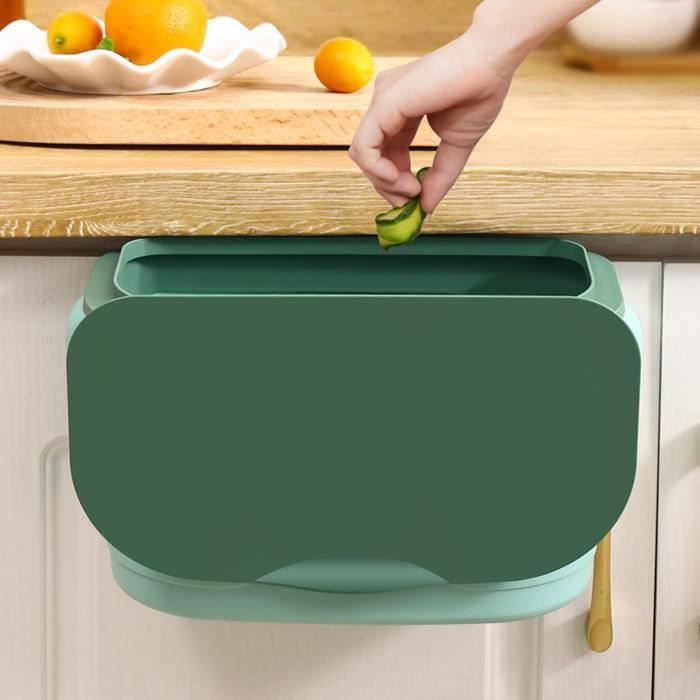 Poubelle Suspendue Sous Table/tiroir IMIKEYA - Pliable, 18x16x14 Cm - Pour Bureau Ou Cuisine