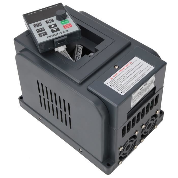Variateur de fréquence, VFD AC 220V 2.2KW entrée monophasée sortie triphasée convertisseur d