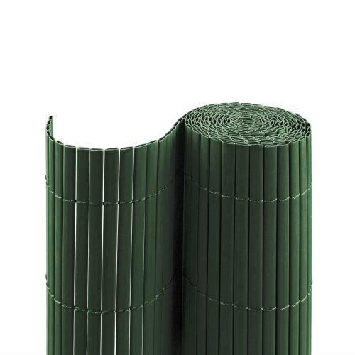 Jarolift Canisse en PVC pour Jardin, Balcon et terrasse, 140 x 1000 cm (se Compose de 2 Tapis avec 2 x 5m Longueur), Verte Semblab