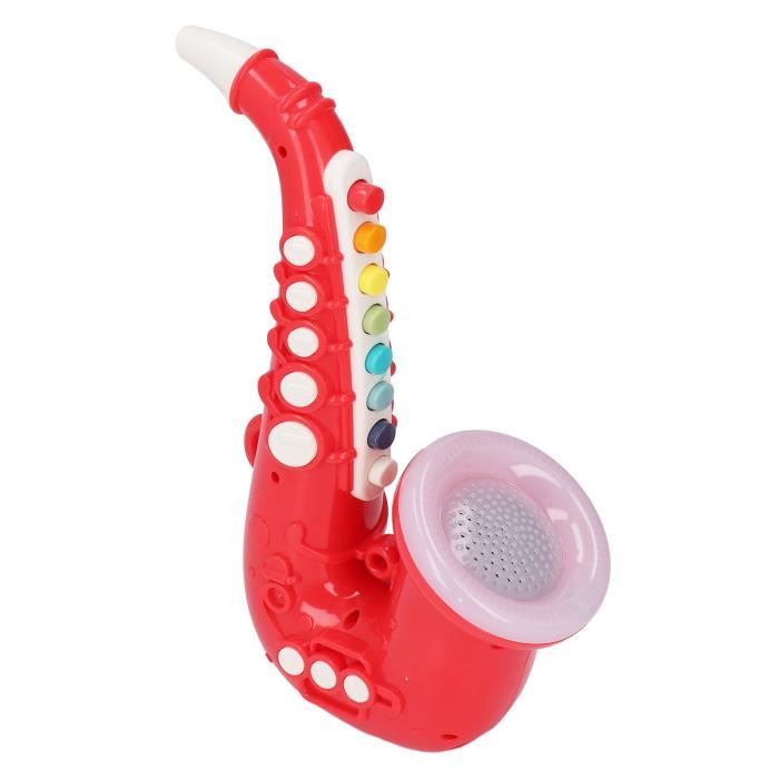 KEENSO Jouet de saxophone Jouet Saxophone pour enfants, pour garçons et  filles, joli Instrument de musique jeux casse-tete Rouge