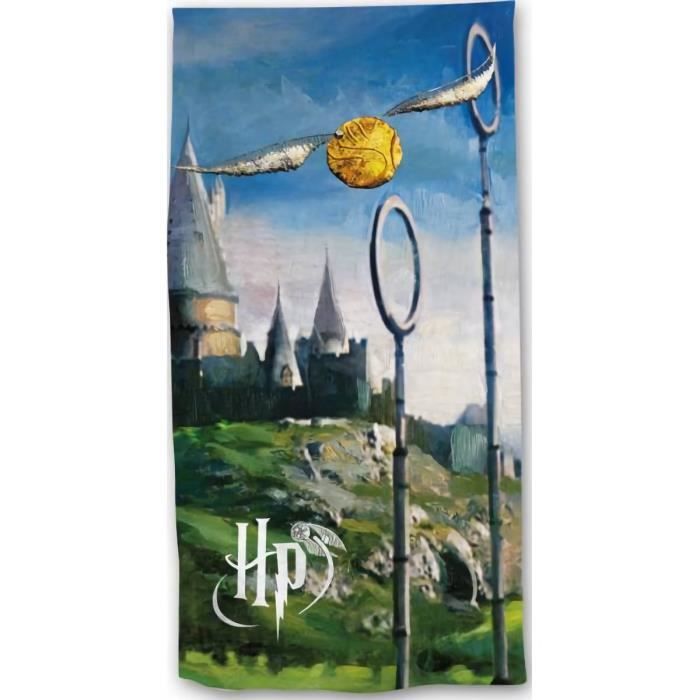Serviette De Plage Harry Potter Rouge - 100% Microfibre 70x140cm, Ultra Douce Et Absorbante