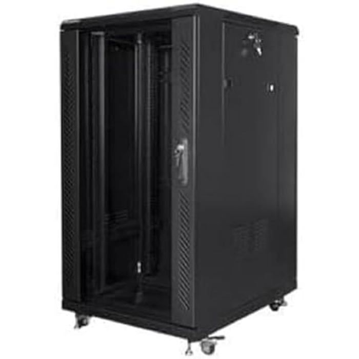 LANBERG Free Standing 19 Rack Cabinet 22U 600X800 Black