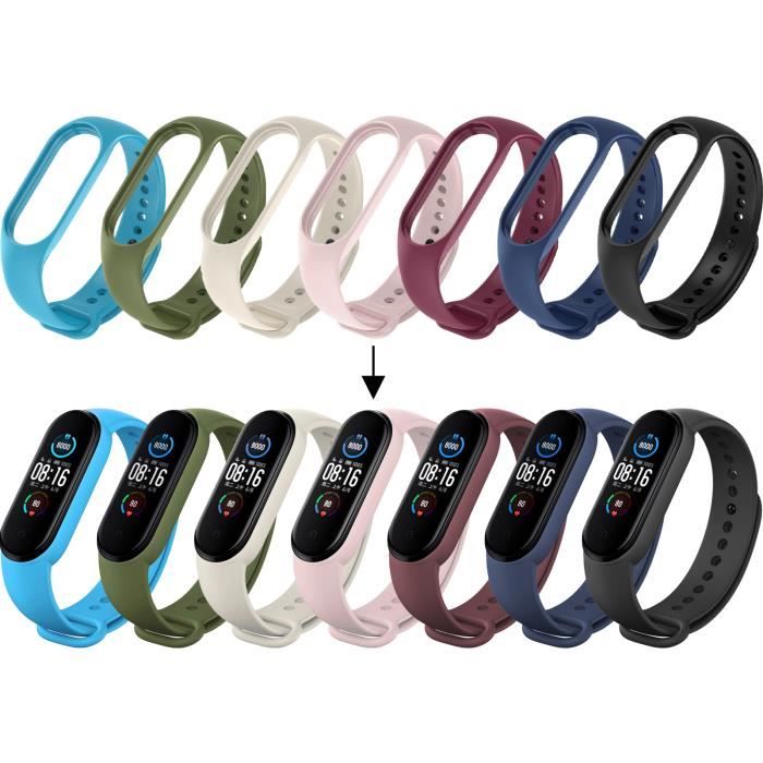 Bracelet Xiaomi Smart Band Kwnobile Bracelets Silicone Xiaomi Smart Band 8 Pro/9 Pro - Lot De 2 Bracelets Rechange 14-22cm Bracelet Silicone