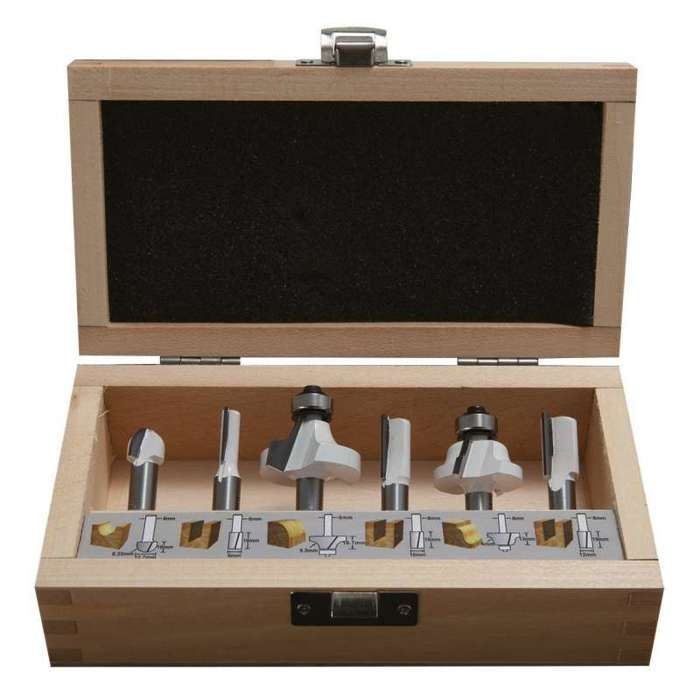 Makita Jeu de fraises à bois 8mm 6 pcs D 53540 - vue 3