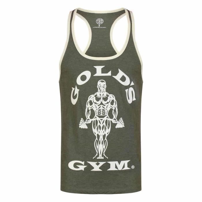 Vetements homme Debardeurs Gold s Gym Muscle Joe Contrast String Vest Multicoloured Cdiscount Pret a Porter
