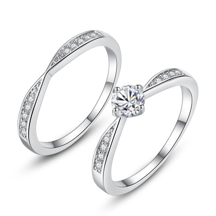 Bague De Fiancaille Plaque Or Achat Vente Pas Cher
