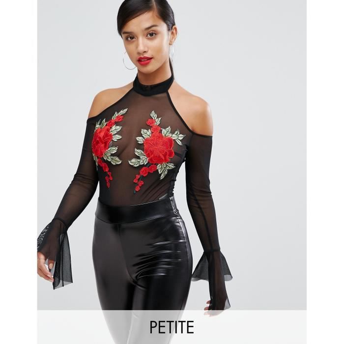 robe manche longue epaule dénudée
