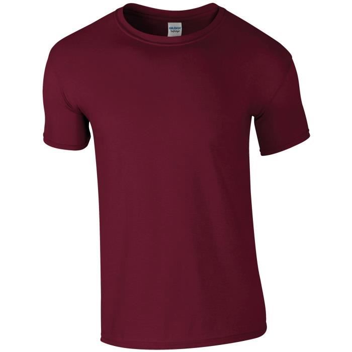 tee shirt bordeaux homme