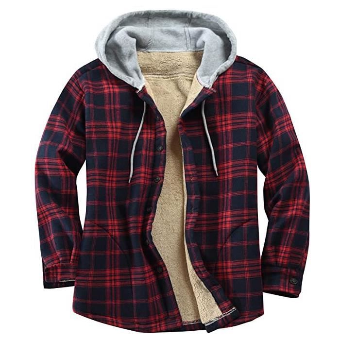 Veste polaire a carreaux homme top