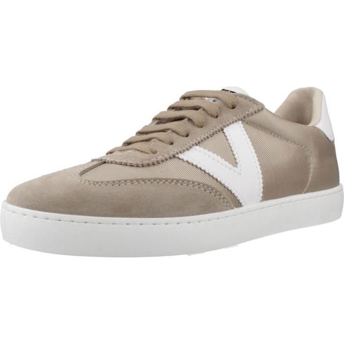Victoria Chaussure - VICTORIA - Modèle Berl - Couleur Marron - Talon Plat - Lacets
