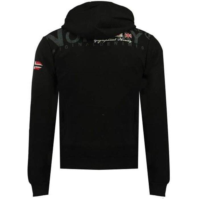 Sweat Homme Geographical Norway Fespote New Noir