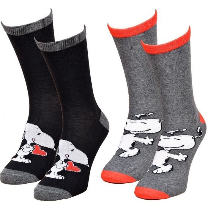 Chaussettes homme Licence Disney Simpsons Looney tunes Snoopy .en Coton Assortiment modeles photos selon arrivages Pack de Pack de 2 paires snoopy Cdiscount Pret a Porter