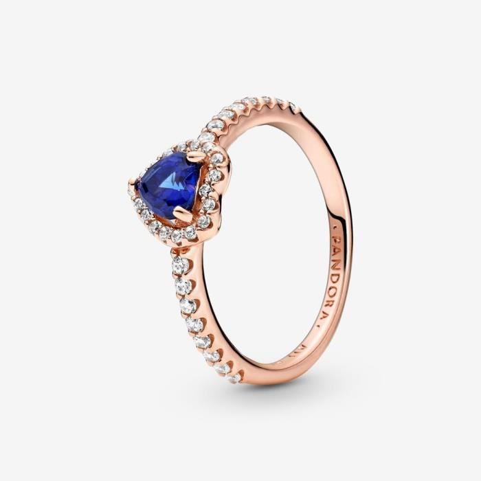 Bague coeur bleu Clearance