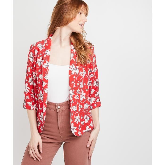blazer fleuri femme