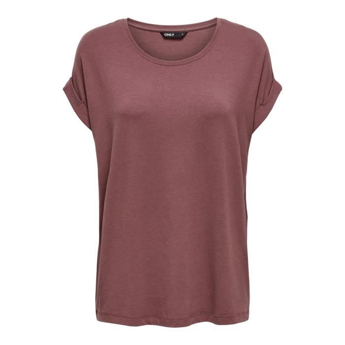 T-shirt femme Only onlmoster - rose brown - XS