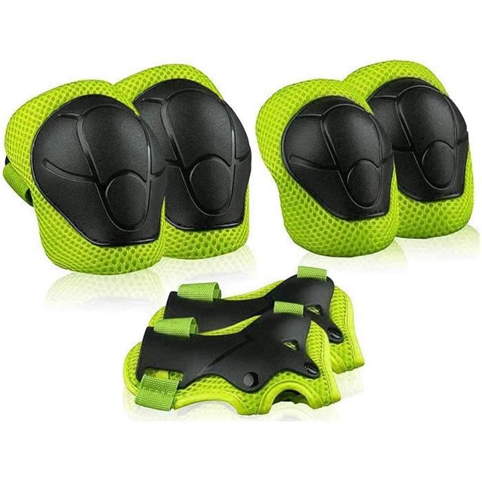 équipement Sécurité Vélo Trottinette Protections Roller Licorne Enfant - Genouillères, Coudières, Protège-poignets Sac De Transport Taille Ajustable Sangles
