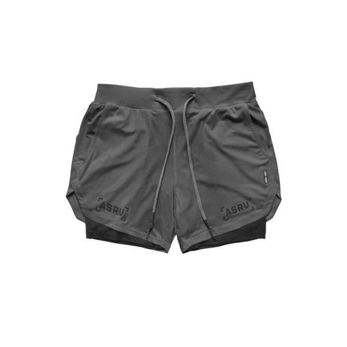 Short Homme Coton Fovdtaa Lot De 5 Shorts De Sport Pour Homme Avec Poches Et Taille élastique, Short D'entraînement à Séchage Rapide Pour Homme, Noir, Gris, Blanc, Gris Clair, Vert, S Shorts