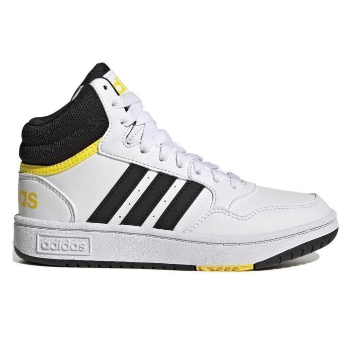 Chaussures Adidas Hoops Mid 3.0 K pour Enfant - Blanc - Basket-ball - Multisport - Indoor - Respirant