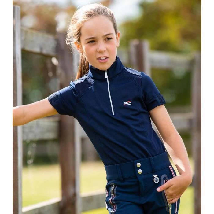 Blouse D'équitation Fille Kerrits – 1/4 Zip, Taille 10-12, Motifs Géométriques, état Correct