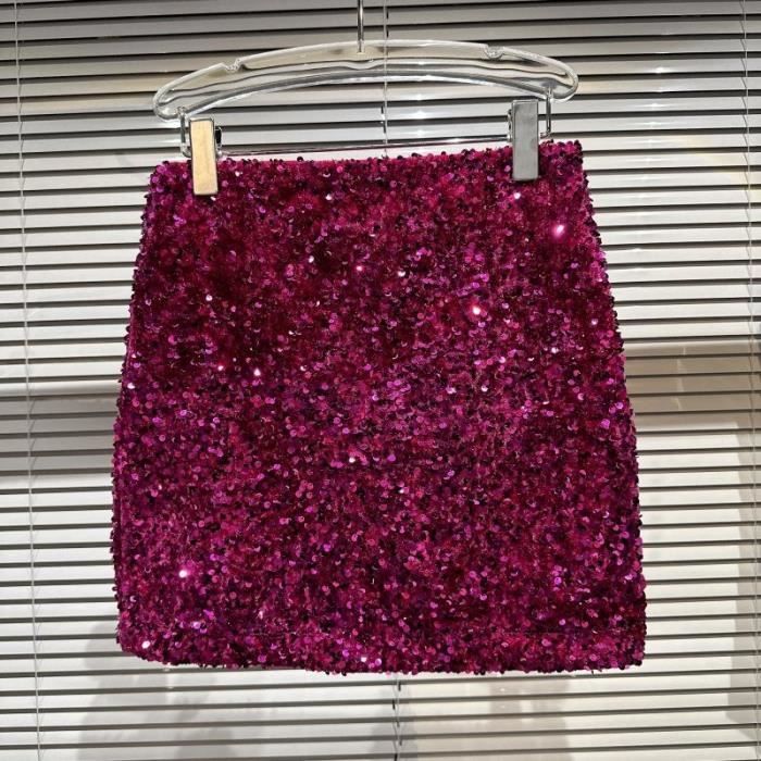 Jupe rose paillette deals