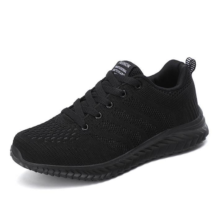 Baskets Homme Casual Légères - Sneakers Confortables Pour Sport, Fitness, Bureau - Taille EU 41 à 46 - Cuir Synthétique PU Antidérapant