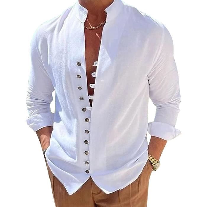 Chemise blanche été homme outlet