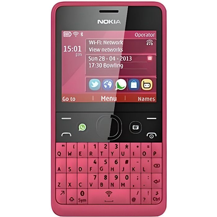 Nokia Asha 210 Fushia AZERTY