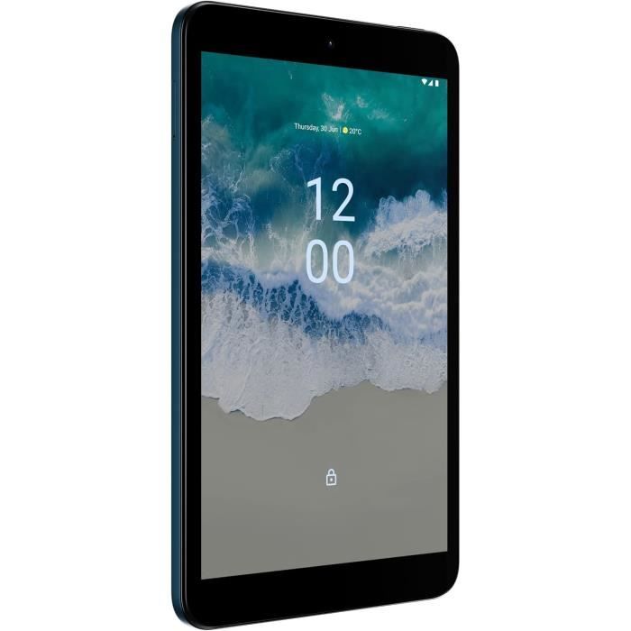 Tablette Nokia T10 Wi FI Android 12 écran 8 60Hz 3 Go RAM ROM Batterie de 5250 mAh Appareil Photo 8 MP Avant 2 MP Haut parl