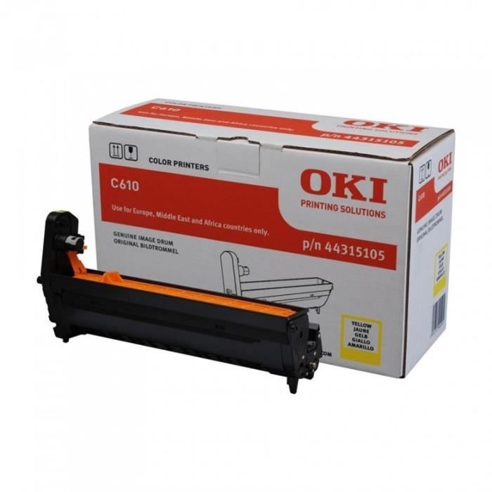 OKI Tambour C610 - Jaune - Capacité standard