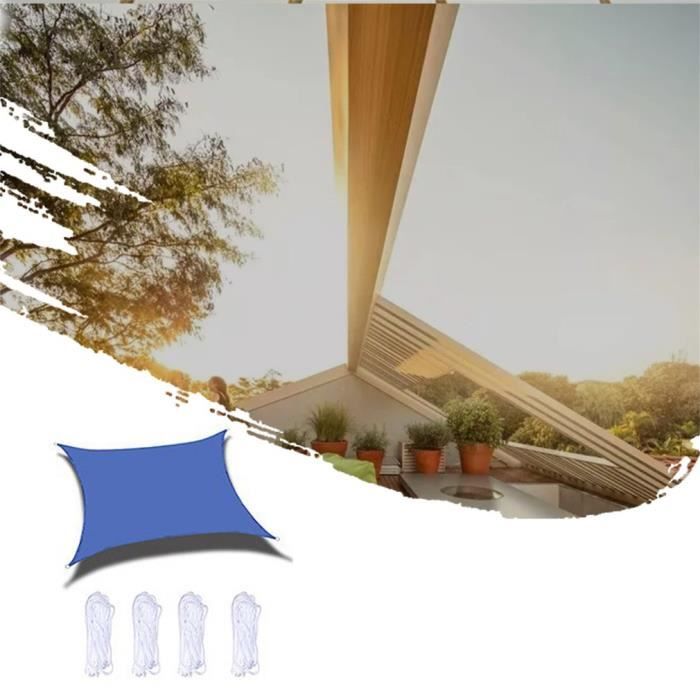3x4m Voile D Ombrage Hydrofuge 93 De Protection Uv Tissu Oxfordresistant Aux Intemperies Pour Terrasse Jardin Camping Bleu Achat Vente Voile D Ombrage 3x4m Voile D Ombrage Cdiscount