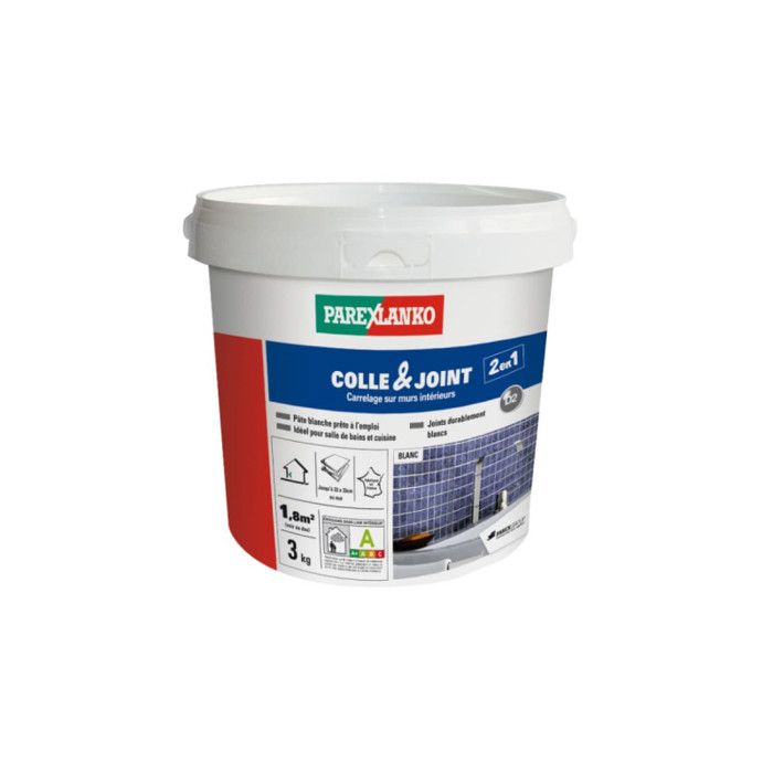 colle joint en pate blanc 3 kg parexlanko cdiscount bricolage