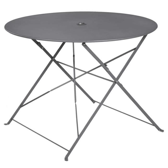 Table Ronde Metal Pliante Achat Vente Pas Cher