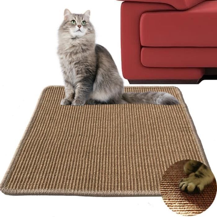 Meilleurs prix pour Tapis griffoir chat en Sisal Naturel Anti-dérapant Griffoir Chat Horizontal et Verticale Protège Les Meubles et Les Canapés 30x40cm