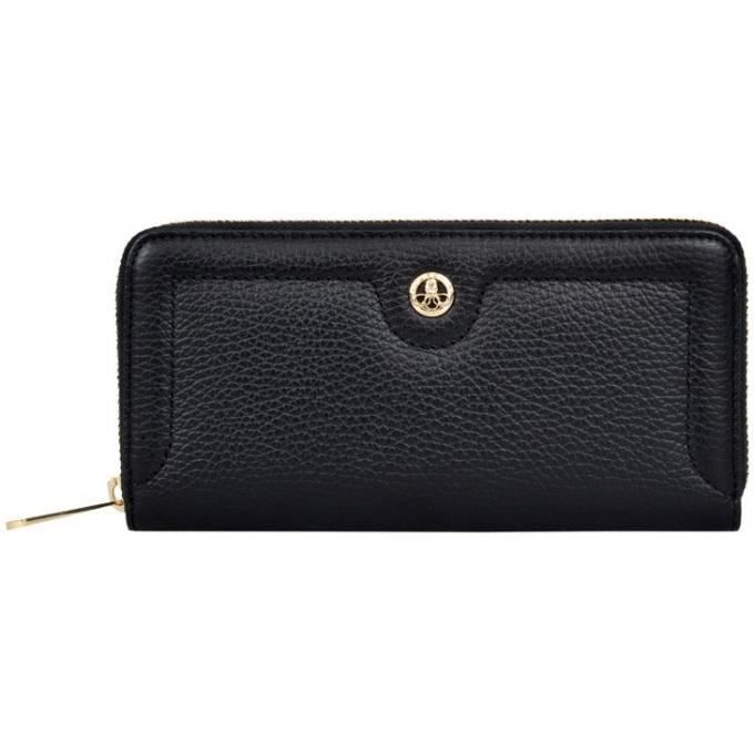 Pourchet portefeuille compagnon cuir magnet noir Cdiscount