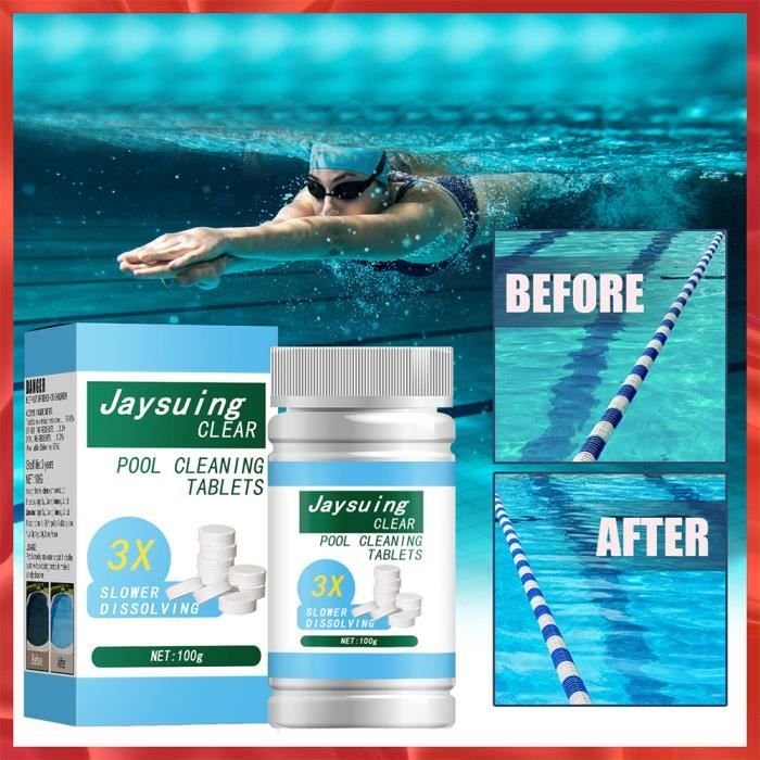 Meilleurs prix pour Pastilles effervescentes pour piscine Tablette Accessoires de Piscine Nettoyage désinfection contre bactéries virus et champignons