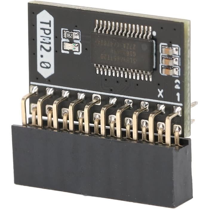 Module TPM 2.0 20 Broches - Pour Carte Mère DDR4, Chiffrement Windows 11 Et Sécurité PC - 13