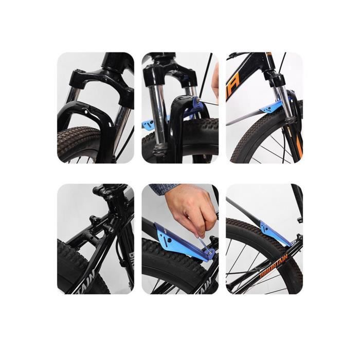 RBRL Garde-Boue Vélo Universel Démontage Rapide - Pour Roues 24-29 Pouces, Pneus 1.50-2.5 Pouces