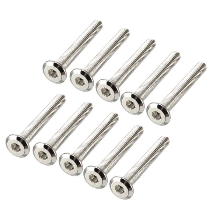 Lot De 10 Vis Tête Hexagonale 5/16-18x5/8 – Acier Inoxydable 304 – Uxcell (neuf)
