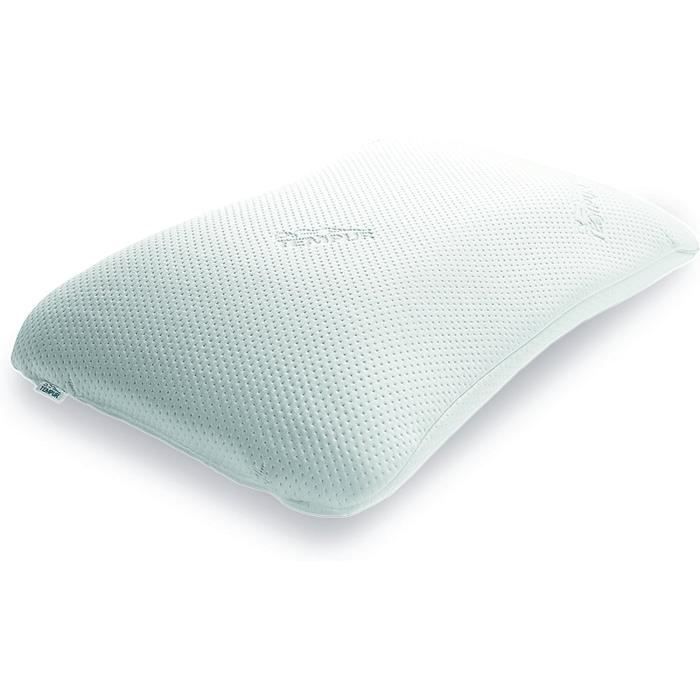 Oreiller Cervical TEMPUR Symphony Taille M - 43x63x12,5cm - Pour Dormeurs Dos/Côté - Blanc