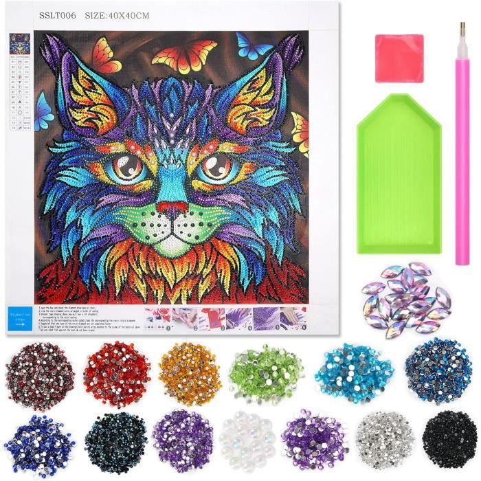 5D Diamond Painting Kits, 23 PCS DIY Diamant Autocollant Peinture Kit, Diamond Painting Enfant, Kit Mosaïque pour Enfants, Broderie Diamant pour Enfants et Débutants Adultes