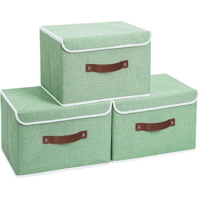 Yawinhe Boîte de Rangement, Sans Couvercle Caisses de rangement, pour