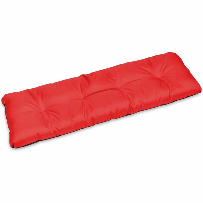 Coussin pour Banc de Jardin - SuperKissen24. - Intérieur/Extérieur - Imperméable - 120x38 cm - Rouge